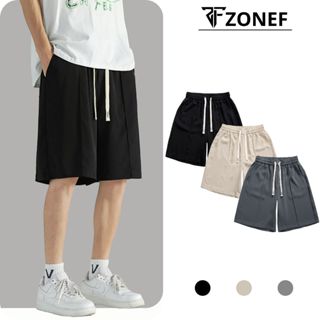 Quần Short Cạp Chun Phối Gân Nổi, Quần Đùi Nam Chất Chéo Hàn From Dáng Hàn Quốc Thoáng Mát By Zonef Official [SC]