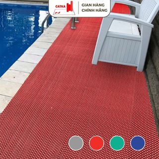 Thảm Nhựa Trải Sàn Thảm Lót Nhà Tắm Hoa Văn Sóng Thoát Nước Tốt Dùng Cho Nhà Hàng Khách Sạn 90cm x 50cm, 120cm x 50cm