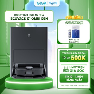 Robot hút bụi lau nhà ecovacs deebot x1 omni - robot tự giặt khăn, tự đổ rác - bản quốc tế
