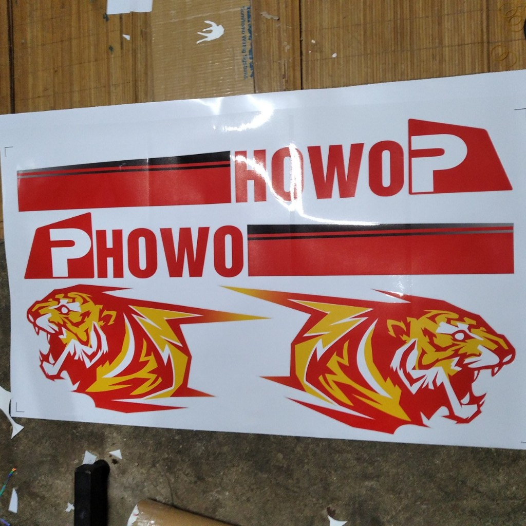(SALE SỐC)COMBO BỘ TEM XE DECAL DÁN XE TẢI HOWO, HOWO BEN 371, 380