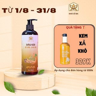 Dầu gội thảo dược - Dầu gội trị nấm ngứa trị gàu - Dầu gội ngăn ngừa gàu - Dầu gội rễ sâm linh chi