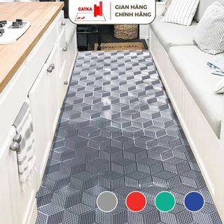 Thảm Nhựa Thảm Trải Sàn Kim Cương Nhiều Màu Chống Trơn Trượt Thoát Nước Chịu Lực Tốt Độ Bền Cao 90cm x 50cm