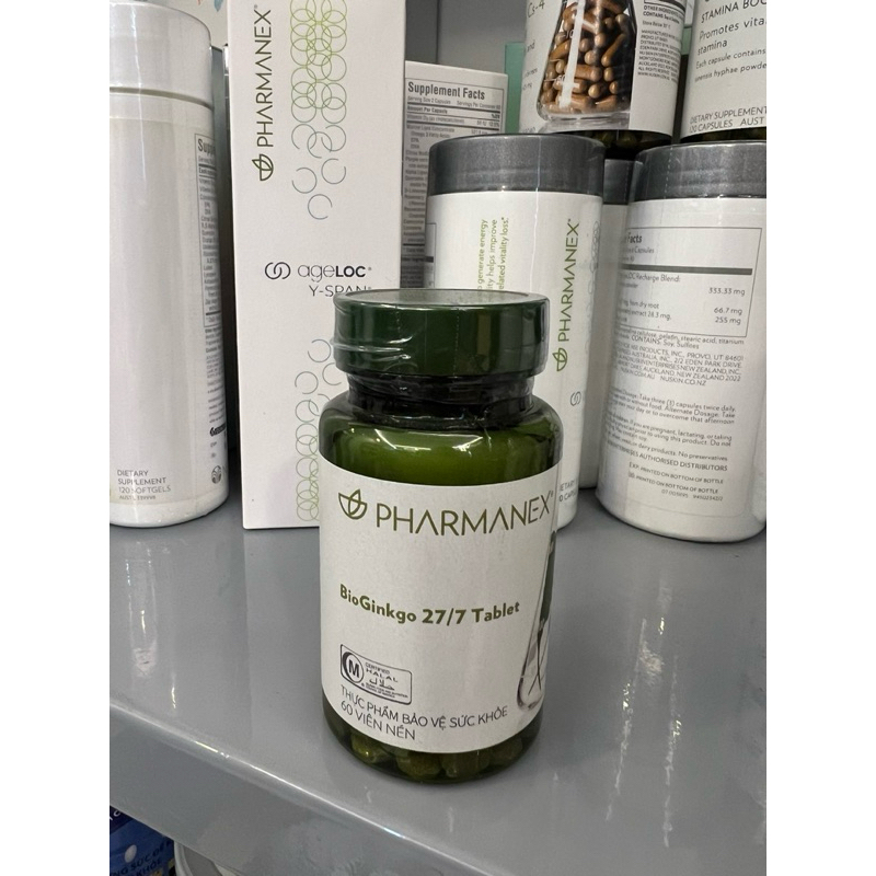 Thực Phẩm Bảo Vệ Sức Khỏe Nuskin BioGinkgo 27/7 Tăng Cường Trí Nhớ Cho Não - Hộp 60 viên