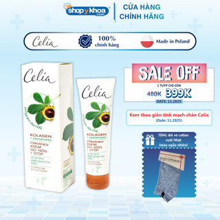 [COMBO] Kem Thoa Suy Giãn Tĩnh Mạch Chân CELIA. Made In Poland. Dung Tích 100ml