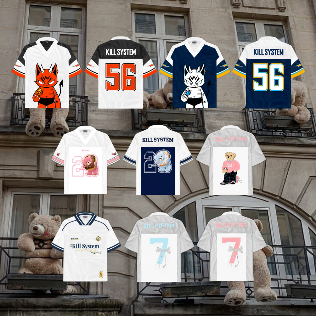 [GIẢM 50%] Áo thể thao jersey oversize Kill System Silly Love