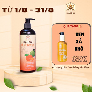 Dầu gội thảo dược, kích thích mọc tóc - cam bưởi - Nhà Cô Ba