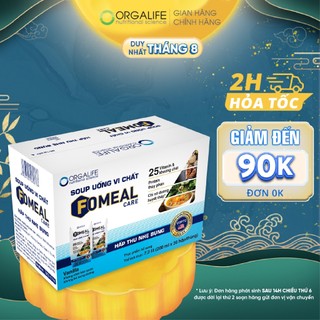 Combo 1 tháng tăng cường sức khỏe, thay thế bữa ăn, ổn định đường huyết, dễ hấp thu Fomeal care