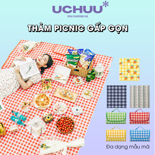 [Loại Dày] Thảm Picnic Gấp Gọn Uchuu, Bạt Trải Dã Ngoại Cắm Trại Dạng Túi Xếp Chống Thấm, Nhỏ Gọn