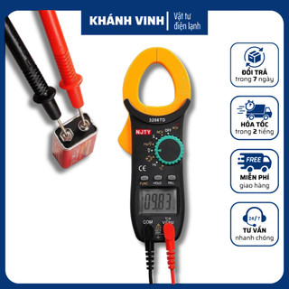 Ampe kìm 3266TD NJTY  Loại tốt  - Đồng hồ kẹp dòng vạn năng NJTY 3266TD đo tụ tần số nhiệt độ điện trở điện áp 