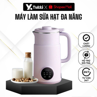 Máy Làm Sữa Hạt Bản Tiếng Việt Dung Tích 800ML, Máy Làm Sữa Đậu Nành Xay Nấu Đa Chức Năng Công Suất 600W ( YUKKI STORE)