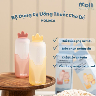 (Có video quay sp) Ống bón thuốc hình cà rốt Molli, dụng cụ hỗ trợ bón thuốc cho bé