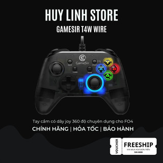 [ Chính hãng] Tay cầm chơi game Gamesir T4W có dây giá rẻ cho PC/Laptop - Chơi tốt cho FO4/Fifa
