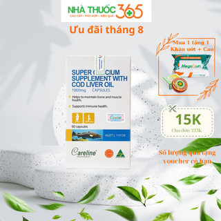Viên Uống Dầu Gan Cá Careline Super Calcium Supplement Bổ Sung Omega-3 Cho Cơ Thể - 60 Viên