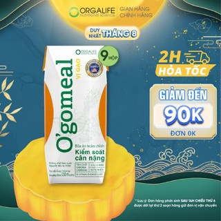 Combo 9 ngày (3 Lốc) kiểm soát calo, thay thế bữa ăn, hỗ trợ giảm thèm ăn & cân nặng Ogomeal vị gạo 9 hộp (250ml/hộp)