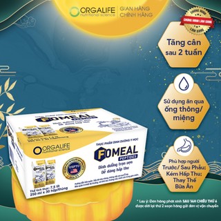 Thùng 30 hộp Soup uống dinh dưỡng Y Học Fomeal Peptide thay thế bữa ăn, dễ hấp thu, tăng hệ miễn dịch, phục hồi sức khỏe