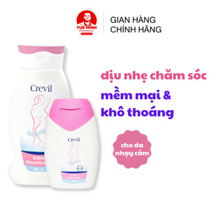 Dung Dịch Vệ Sinh Phụ Nữ Crevil Intim Waschlotion - Hỗ Trợ Dưỡng Ẩm, Làm Sạch Sâu, Dịu Nhẹ Kích Ứng, Giảm Viêm Ngứa