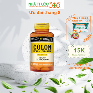 Viên Uống Hỗ Trợ Chức Năng Đại Tràng Mason Natural Colon Herbal Cleanser 100 Viên