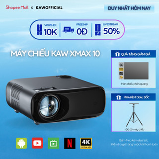 Máy Chiếu Android 4K KAW XMAX10 Kết Nối Wifi, Độ Nét Cao, Sử Dụng Trong Gia Đình, Dạy Học, Hội Nghị