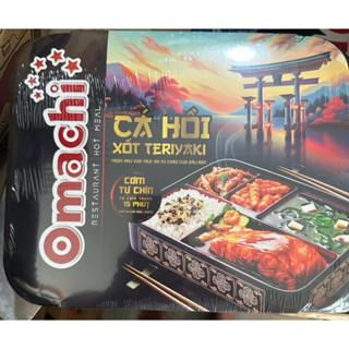 [CƠM CÁ] Cơm tự chín Omachi cá hồi áp chảo xốt Teriyaki hộp x 353g