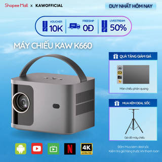 Máy chiếu mini KAW Kết nối wifi, bluetooth, dễ dàng kết nối điện thoại, máy tính