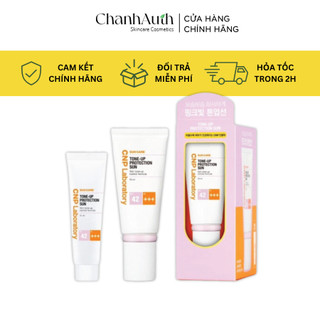 Set kem chống nắng CNP 50ml+31ml nâng tone cho da dầu