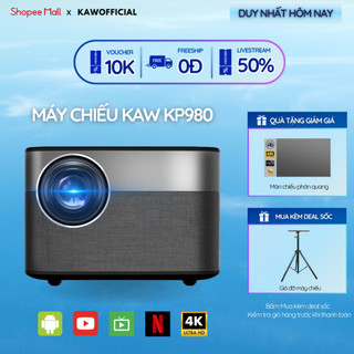 Máy chiếu mini KAW KP980 4K, độ phân giải FULL HD 1080P, kết nối đa thiết bị, tự động lấy nét