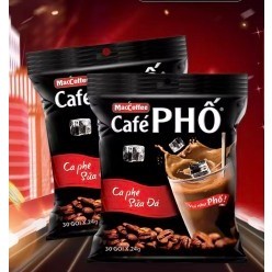 [TÚI LỚN] Cà phê sữa đá, đen đá Phố 30 GÓI.
