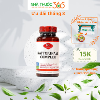 Viên Uống Hỗ Trợ Tránh Tai Biến Mạch Máu Não Olympian labs Nattokinase Complex 30 Viên