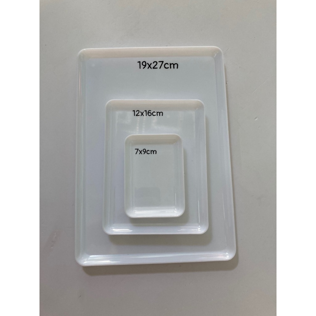 [ 5 cái ] Mâm mũ trắng, khay mica trắng, mâm đựng trang sức,mâm đếm đá,đựng đồ trang điểm,kẹp tóc