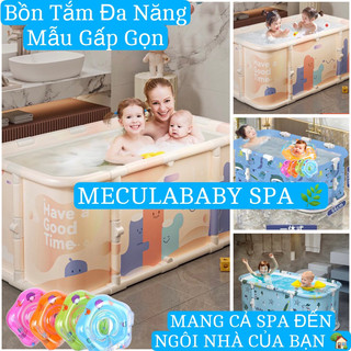 Bồn tắm gấp gọn khung thép tặng kèm 300g lá tắm thảo dược của người dao đỏ