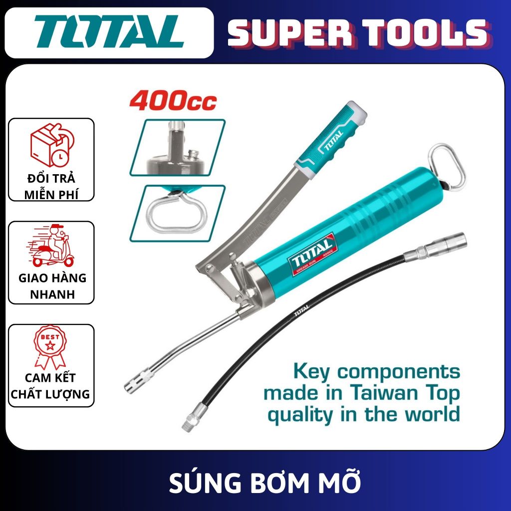 ĐỒ NGHỀ TOTAL Súng bơm mỡ 400CC THT111051