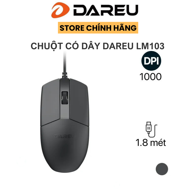 Chuột có dây Dareu LM103 quang usb