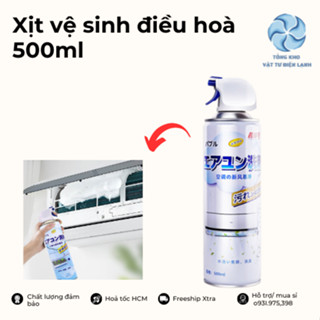 Chai Xịt Vệ Sinh Điều Hòa, Máy Lạnh 500ML, Xịt làm sạch điều hoà, máy lạnh