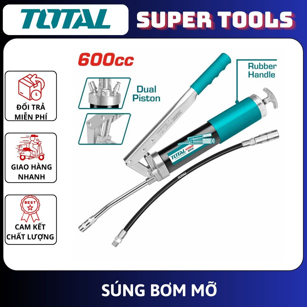 ĐỒ NGHỀ TOTAL Súng bơm mỡ 600CC THT111062