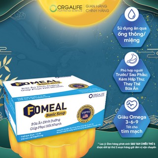 Thùng 30 Hộp Thực phẩm dinh dưỡng Fomea Basic Soup thay thế bữa ăn, kiểm soát đường huyết, phục hồi nhanh chóng