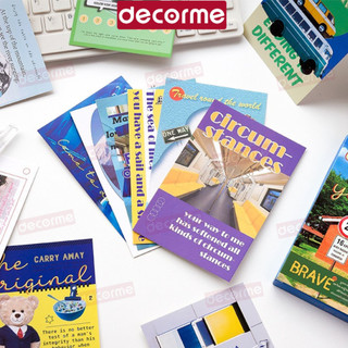 Sticker niêm phong Decorme set 30 50 100 tấm phong cách y2k phụ kiện gói hàng đồ gói card dễ thương giấy gói hàng cute