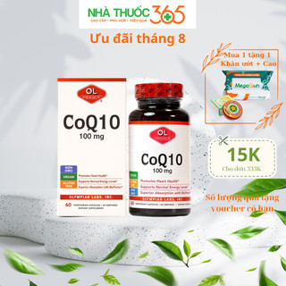 Viên Uống Hỗ Trợ Tim Mạch OLYMPIAN LABS CoQ10 100mg cải Thiện Sức Khoẻ 60 Viên