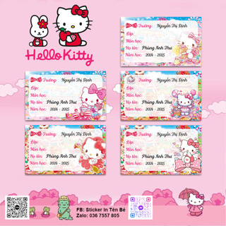 Sticker Nhãn In Tên Bé - dán dụng cụ đồ dùng học tập cho học sinh - in tên bé theo yêu cầu - giá rẻ nhất năm 2020