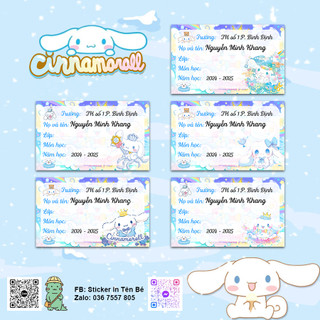 Sticker Nhãn In Tên Bé - dán dụng cụ đồ dùng học tập cho học sinh - in tên bé theo yêu cầu - giá rẻ nhất năm 2020