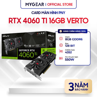  Card màn hình - VGA RTX 4060 Ti 16GB XLR8 Gaming Verto OC Dual Fan  VCG4060T16DFXPB1-O  - Chính hãng bảo hành 3 năm 