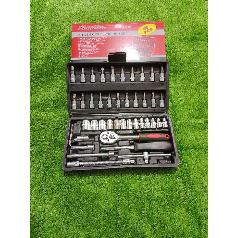 bộ dụng cụ sửa chữa 46món 1/4 cao cấp