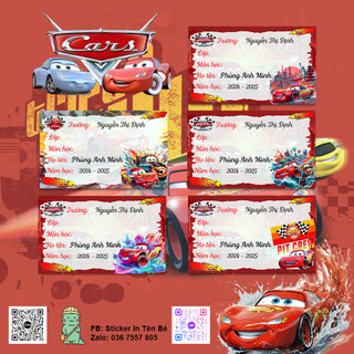 Sticker Nhãn In Tên Bé - dán dụng cụ đồ dùng học tập cho học sinh - in tên bé theo yêu cầu - giá rẻ nhất năm 2020