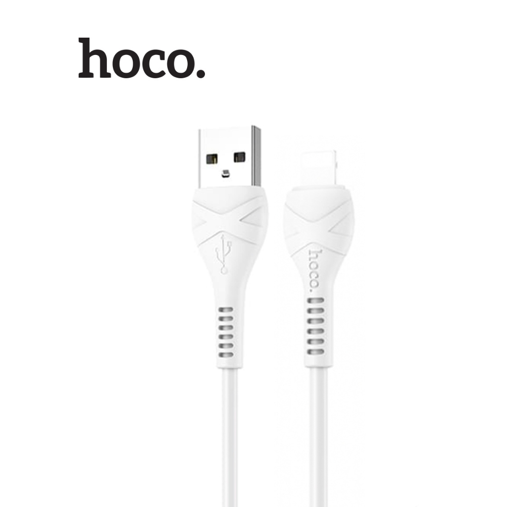 Bộ sạc nhanh PD10W Hoco C81 USB to LN dùng cho ip6/7/8/X dây nhựa dẻo, dài 1m