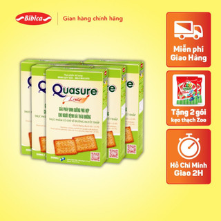 Combo 5 Hộp Bánh Quy Quasure Light Sữa Bibica 140g - Thực phẩm dành cho người ăn kiêng, tiểu đường