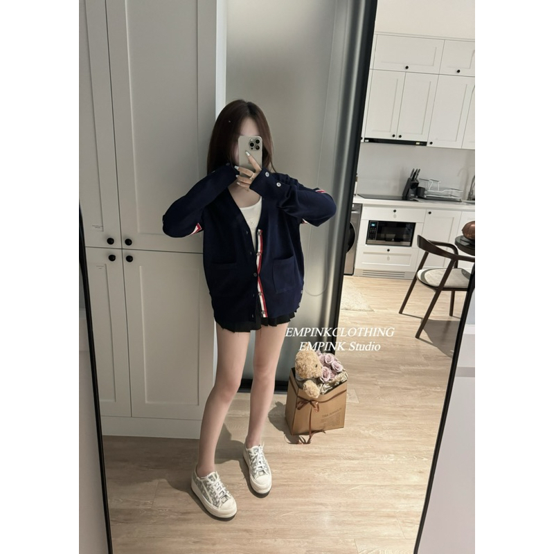 EMPINKCLOTHING/ ÁO CADIGAN THOM KẺ TAY, CÓ CÚC SƯỜN [ CHÍNH CHỦ EMPINK] | BigBuy360 - bigbuy360.vn