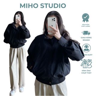 Áo Khoác Gió Dáng Lửng Chất Gió Lụa Mềm Dày Dặn Miho Studio