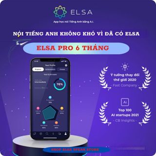 ELSA SPEAK PRO 6 tháng - Tự Tin Giao Tiếp Với 10 Phút Mỗi Ngày