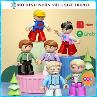 Mô Hình Đồ Chơi Nhân Vật Lắp Ráp Size Duplo MKT, Kích Thước Lớn Phù Hợp Với Bàn Lắp Ráp, Đồ Chơi Lắp Ráp Thông Minh
