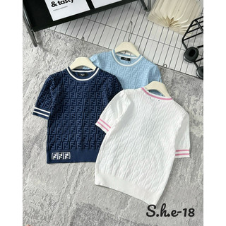 Áo len cộc tay fen dii l1