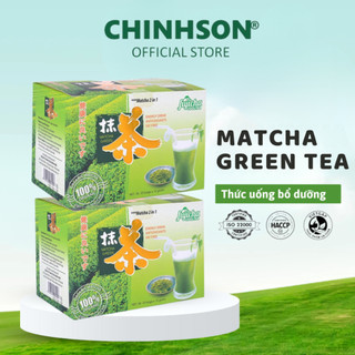 [Cao Cấp] - Bột Trà Xanh Chính Sơn Matcha Green 2 in 1 hòa tan uống liền [150g x 2 Gói]